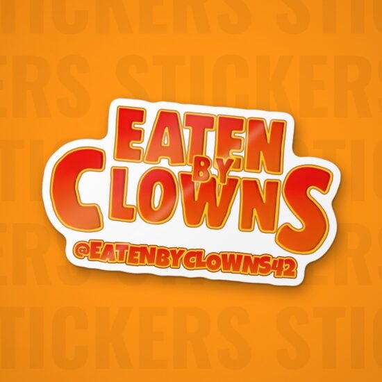 Eaten By Clowns logo sticker